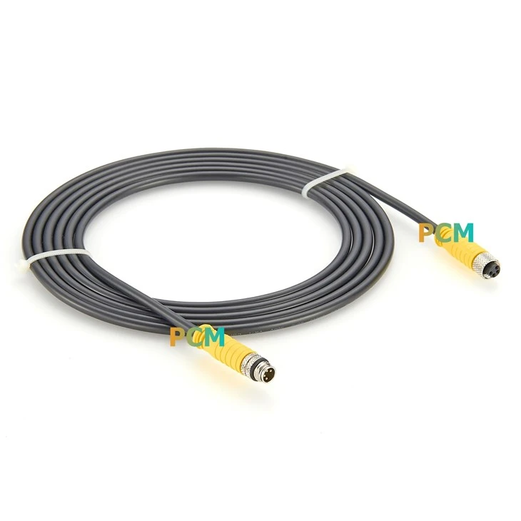 Waterproof M8 4 Pin Extention Cable factory