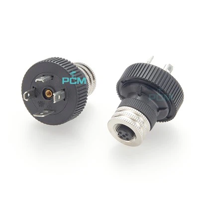 M12 به گردنهای دریچه Solenoid DIN BASE ROUND