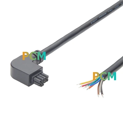 Molex Micro{0}}مجموعه کابل سیگنال تغذیه با زاویه راست 8 پین مناسب