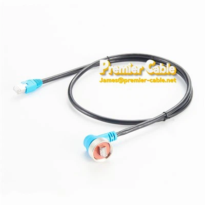 پلاگین زاویه دار ضد آب rj45